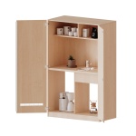 Schrankküche, 5 OH, Spüle ohne Abtropf, Platz für Kühlschrank, B/H/T 120x190x60cm 